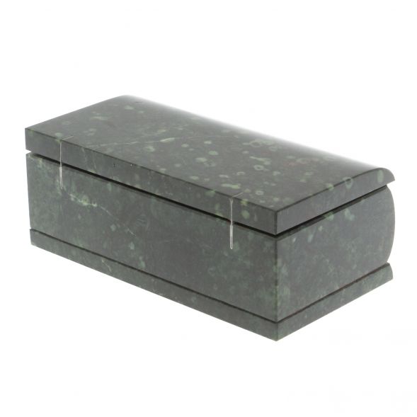 Шкатулка &amp;quot;Купюра&amp;quot; из темно-зеленого змеевика 127469