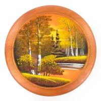 Тарелка декоративная &amp;quot;Осень золотая&amp;quot; 30 см каменная крошка 119579