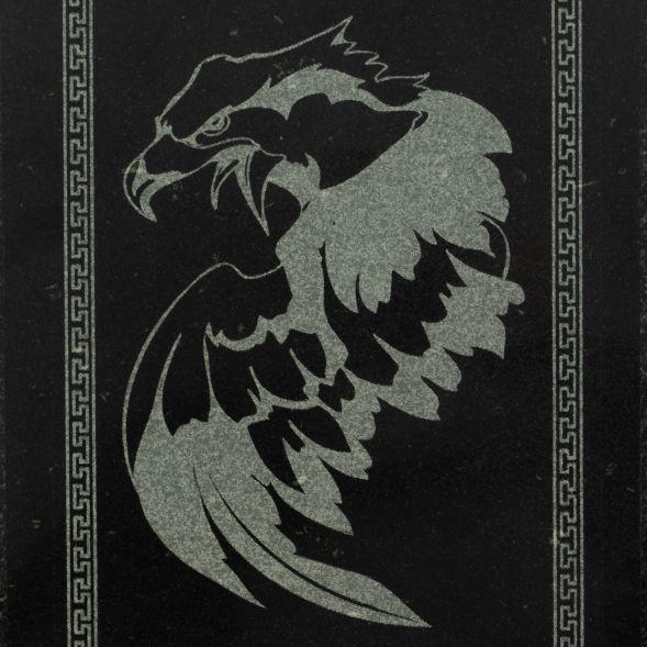 Нарды с гравировкой &amp;quot;Орел / Ящерица&amp;quot; камень гранит 128860