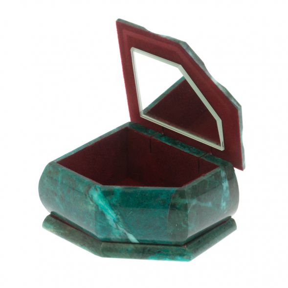 Шкатулка с расписной крышкой &amp;quot;Зимняя ночь&amp;quot; 11х9х6,5 см 128932