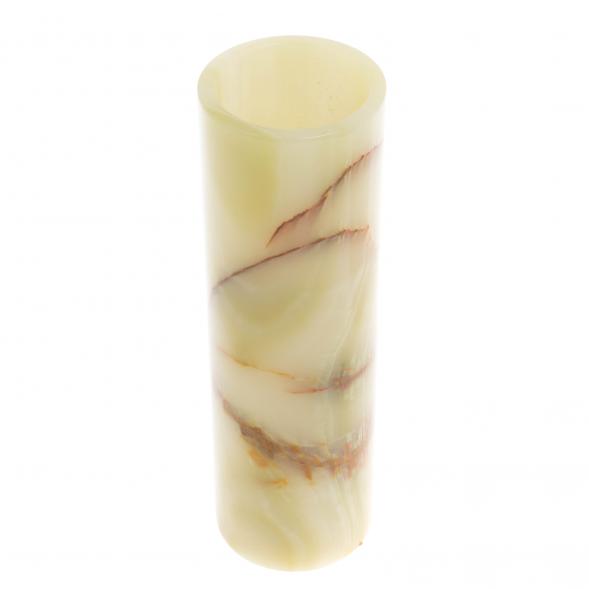 Ваза из оникса цилиндрическая 7,5х25 см (3х10) 130096
