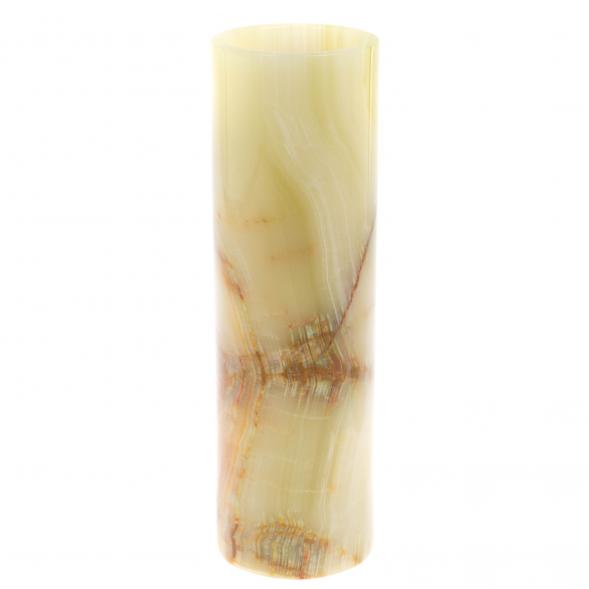Ваза из оникса цилиндрическая 7,5х25 см (3х10) 130096