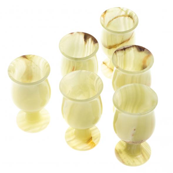 Набор бокалов из оникса 6,5х12 см 100 мл (2,5х5) 6 шт в коробке 123938