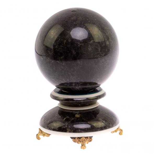 Шар из лабрадорита 10,5 см на подставке 125312