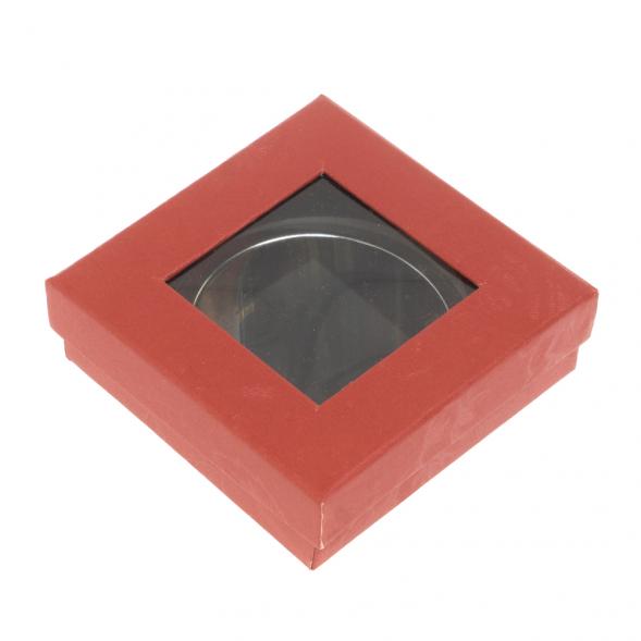 Карманное зеркальце из камня соколиный глаз цвет серебро 126993