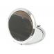 Карманное зеркальце из камня соколиный глаз цвет серебро 126993