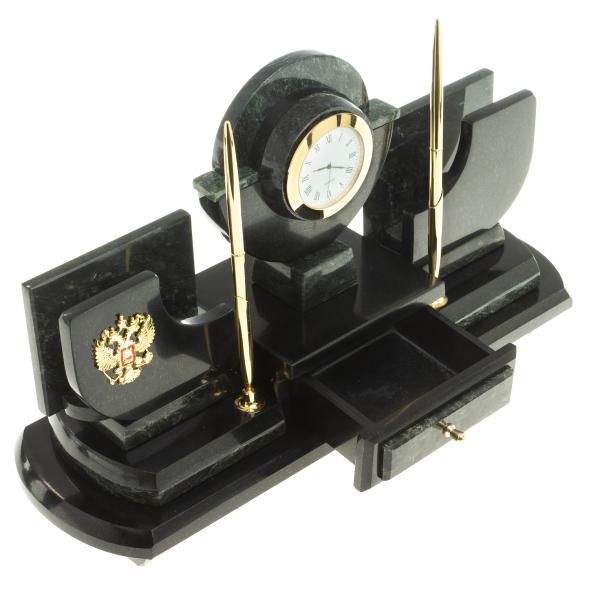 Письменный набор из змеевика &amp;quot;Директор&amp;quot; 121153