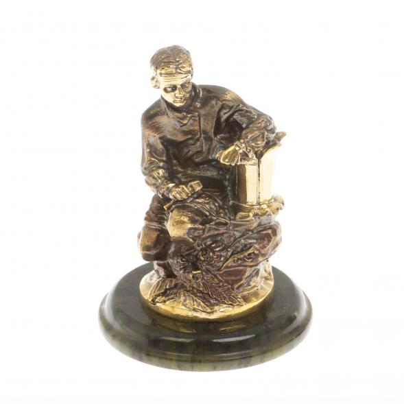 Статуэтка из бронзы &amp;quot;Данила Мастер&amp;quot; на нефрите 130036