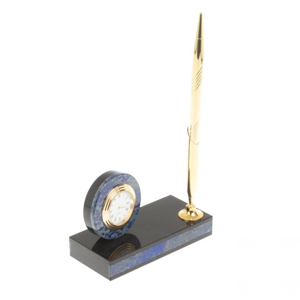 Подставка под ручку с часами &amp;quot;Лазурит&amp;quot; 7,5х5,5х21 см 127227