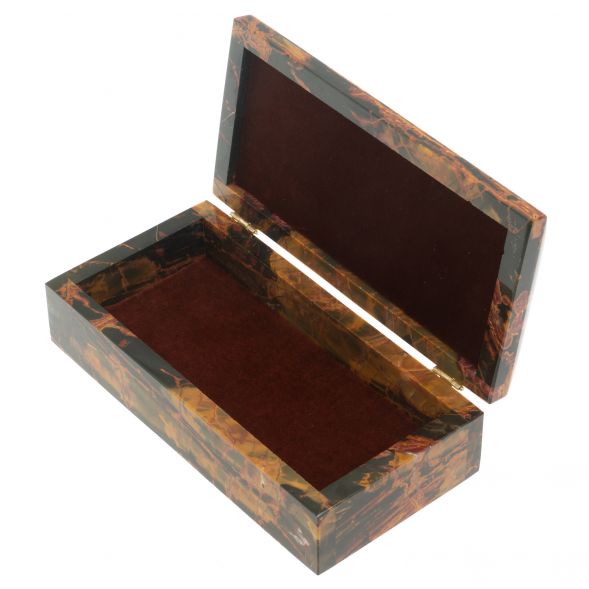 Шкатулка из яшмы 19х9,3х6,5 см 127711