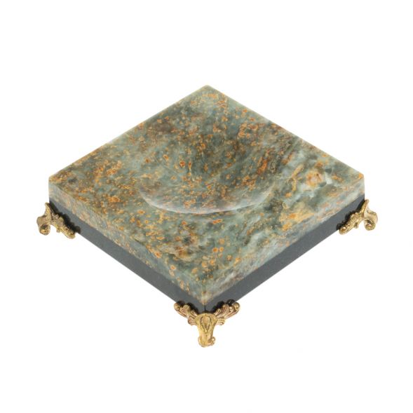 Подставка под шар из офиокальцита 9,5х9,5х3 см 128415