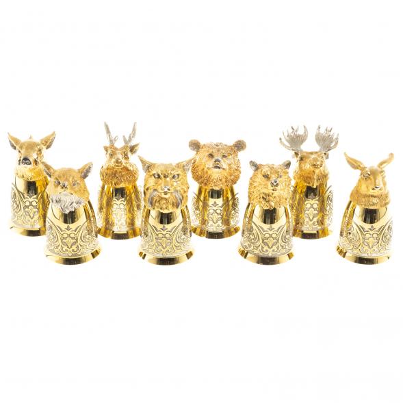 Набор стопок перевертышей &amp;quot;Лесные звери&amp;quot; 8 шт Златоуст 123662