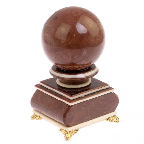 Часы с шаром &amp;quot;Антистресс&amp;quot; из лемезита 10 см 126306