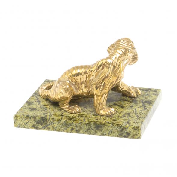 Статуэтка из бронзы &amp;quot;Тигр сидит&amp;quot; змеевик 126921