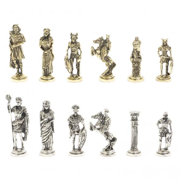 Шахматы &amp;quot;Галлы и Римляне&amp;quot; доска 36х36 см мрамор змеевик 127149