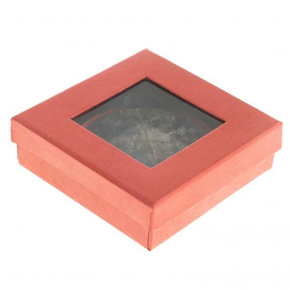 Зеркало круглое из камня лабрадор цвет золото 122780