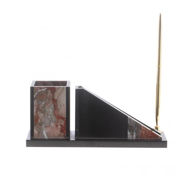 Письменный мини-набор &amp;quot;Горка&amp;quot; камень яшма 124349