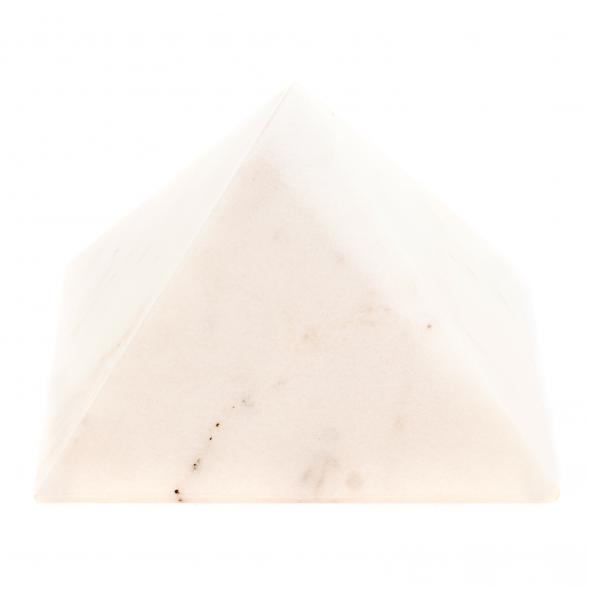 Пирамида из белого мрамора 10,5х10,5х6,5 см 126382