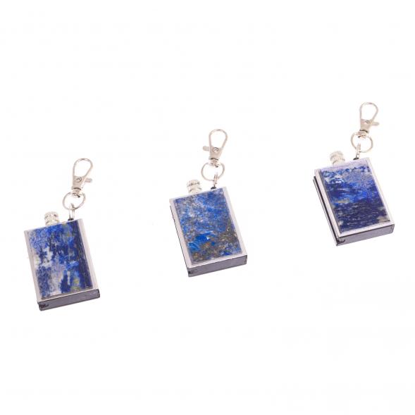 Брелок огниво &amp;quot;Вечная спичка&amp;quot; с накладкой из камня афганского лазурита 2,8х1,3х5 см 126691