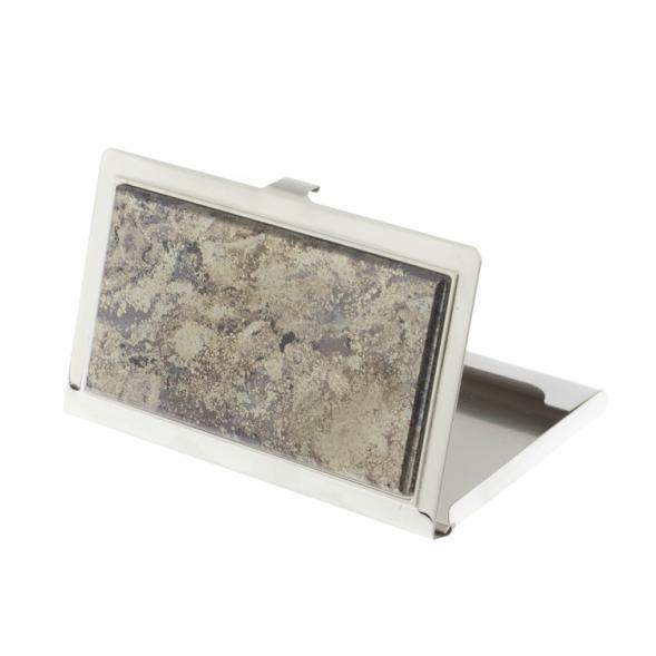 Карманная визитница из камня борнит 127790