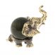 Статуэтка &amp;quot;Слон с шаром № 3&amp;quot; бронза змеевик 128935