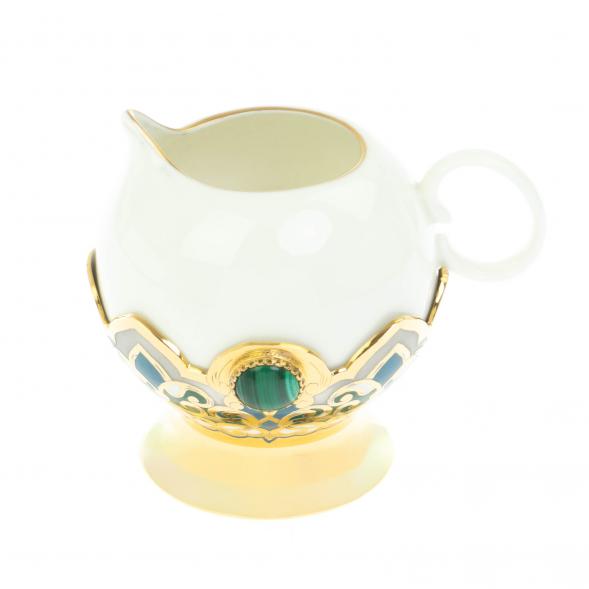 Самовар &amp;quot;Малахитовые узоры&amp;quot; с сервизом на 6 персон Златоуст 129007