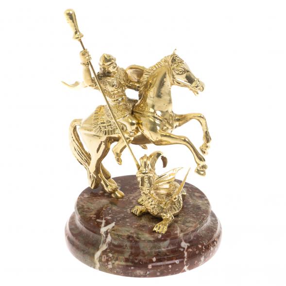 Статуэтка &amp;quot;Георгий Победоносец&amp;quot; на камне креноид 130038