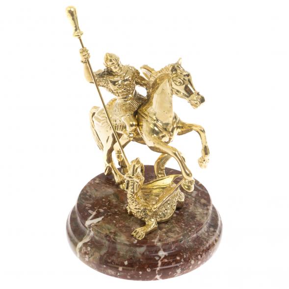 Статуэтка &amp;quot;Георгий Победоносец&amp;quot; на камне креноид 130038
