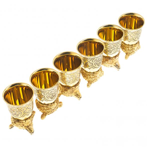 Стопки перевертыши &amp;quot;Медведь&amp;quot; набор 6 шт Златоуст 123664