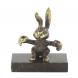 Статуэтка из бронзы и змеевика &amp;quot;Заяц боксер&amp;quot; 116184