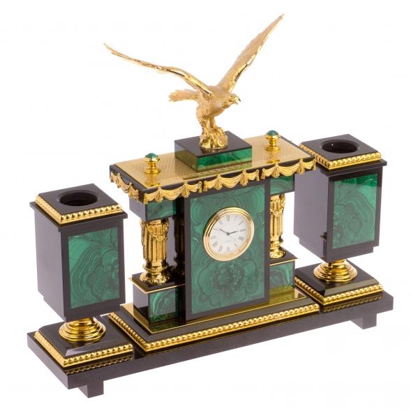 Письменный набор из малахита &amp;quot;Орел&amp;quot; 125947