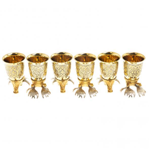 Стопки перевертыши &amp;quot;Лось&amp;quot; набор 6 шт Златоуст 123665