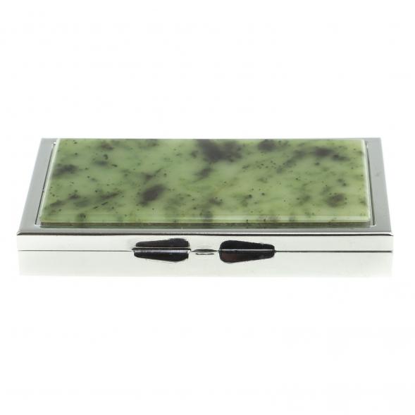 Таблетница на 3 отделения камень нефрит 124113