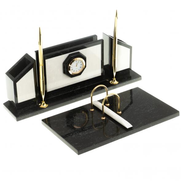 Письменный набор &amp;quot;Стенка&amp;quot; камень мрамор 124203