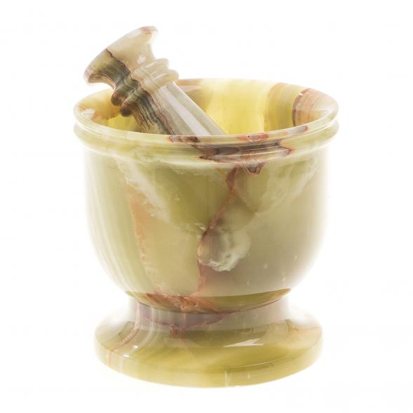 Ступка большая из оникса 15х14,5 см 0,9 л (6) 124659