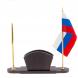 Визитница с флагом и гербом РФ камень нефрит 125317