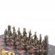 Шахматы с бронзовыми фигурами &amp;quot;Спарта&amp;quot; камень креноид 40х40 см 121350