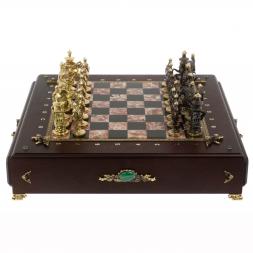 Шахматный ларец "Богатыри" бронза креноид