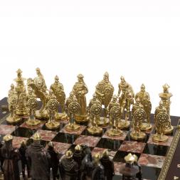 Шахматный ларец "Богатыри" бронза креноид