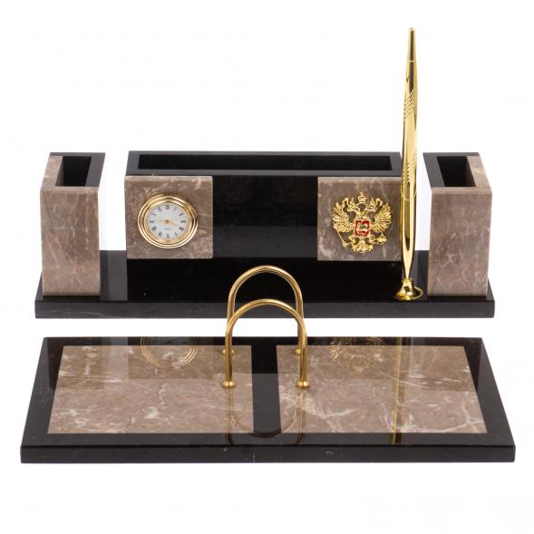 Настольный набор &amp;quot;Люкс бежевый мрамор 126462