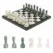 Каменные шахматы &amp;quot;Традиционные&amp;quot; доска 40х40 см мрамор шабовский змеевик 126997