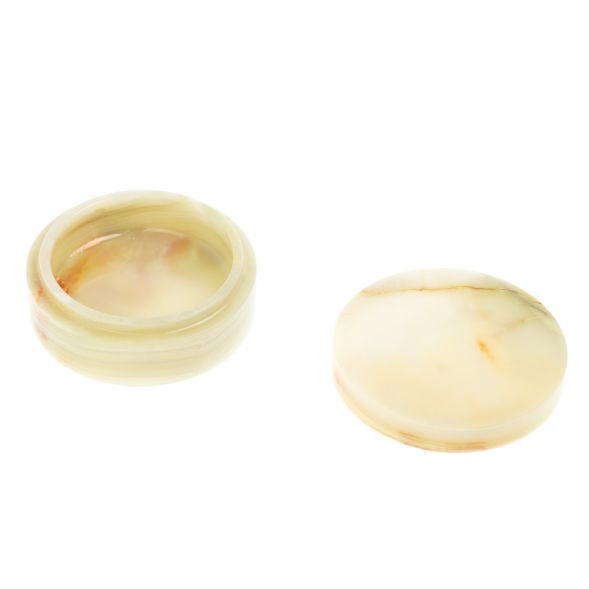 Шкатулка &amp;quot;Пудреница&amp;quot; из оникса 12,5х12,5х5 см (5) 127314