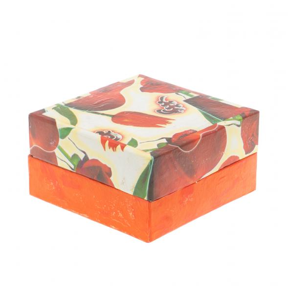 Шкатулка &amp;quot;Пудреница&amp;quot; из оникса 12,5х12,5х5 см (5) 127314