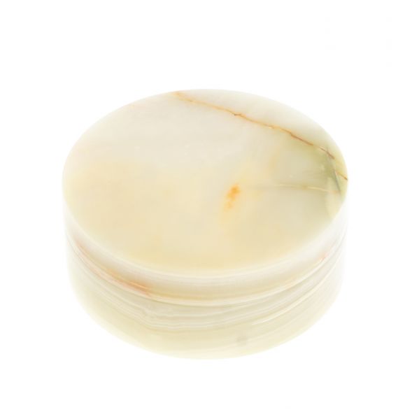 Шкатулка &amp;quot;Пудреница&amp;quot; из оникса 12,5х12,5х5 см (5) 127314