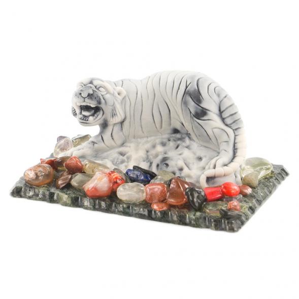 Сувенир фигурка &amp;quot;Амурский тигр малый&amp;quot; из мрамолита 119852
