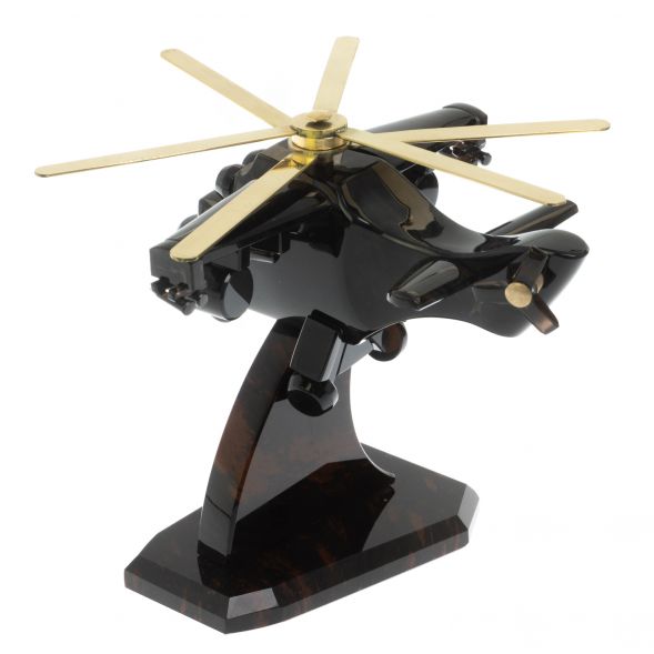 Сувенир &amp;quot;Вертолет аллигатор КА - 52&amp;quot; из обсидиана 128713