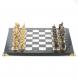 Подарочные шахматы &amp;quot;Деревенские&amp;quot; бронзовые, доска каменная 40х40 см 120035