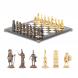 Шахматы подарочные &amp;quot;Спарта&amp;quot; из мрамора бронзы 40х40 см 121351