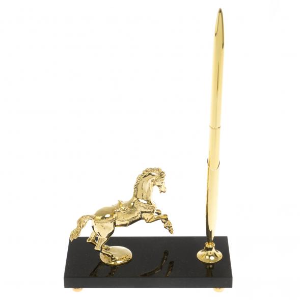 Подставка под ручку &amp;quot;Конь&amp;quot; из камня долерит 129718