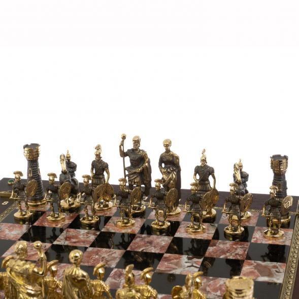 Шахматный ларец &amp;quot;Римские&amp;quot; из бронзы и креноида 130041